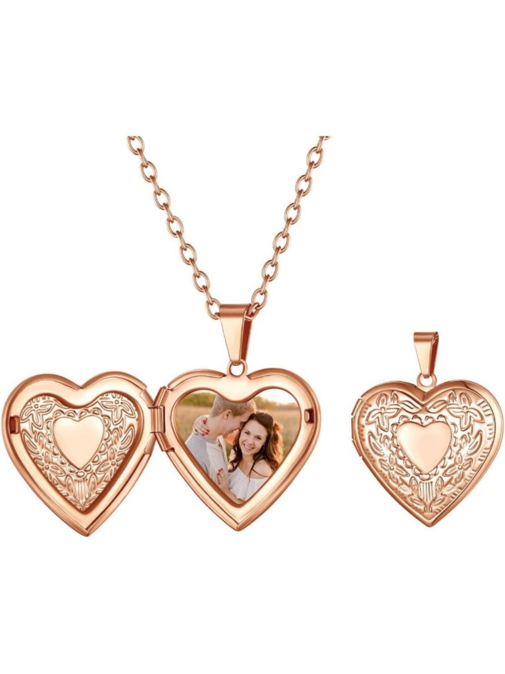 Personalized Multi-Shaped Locket Necklace for Women | Custom Photo Memorial Gift